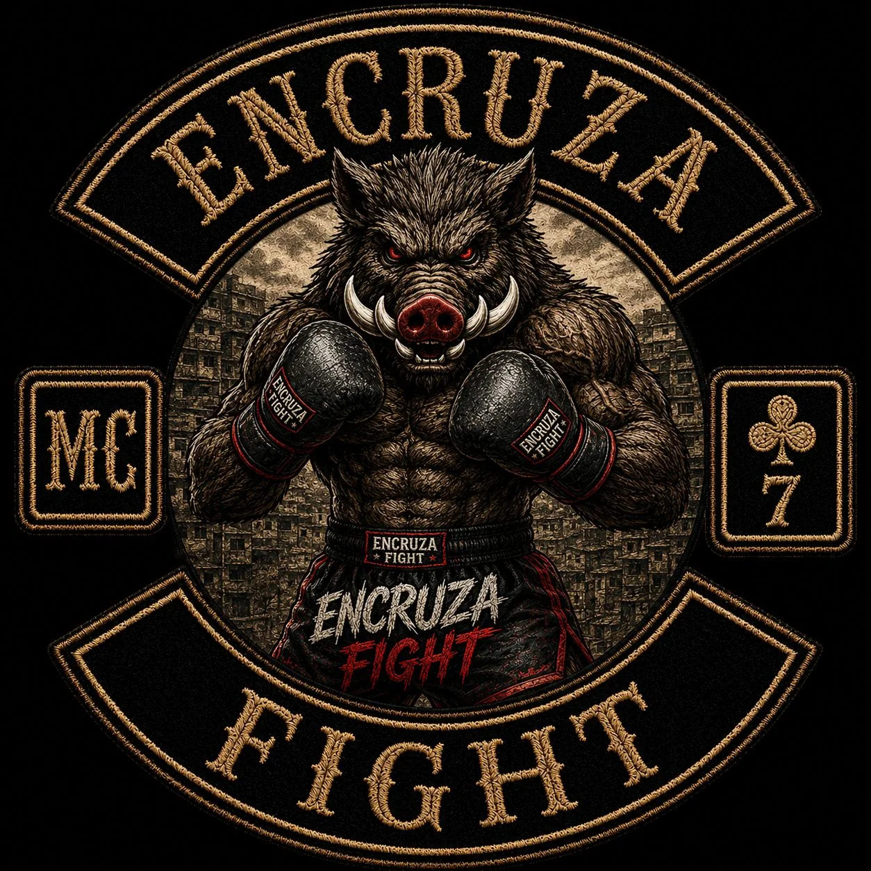 Arte oficial Encruza Fight para treino e controle